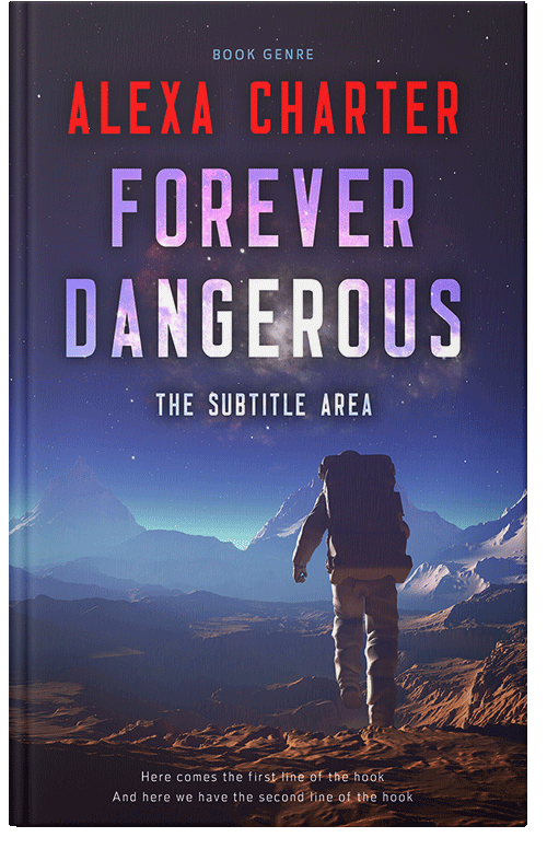 Front view of Premade Science Fiction Book Cover - Bleached Cedar