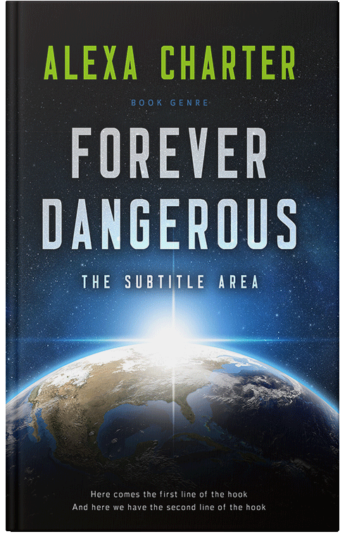 Front view of Premade Science Fiction Book Cover - Powder Ash