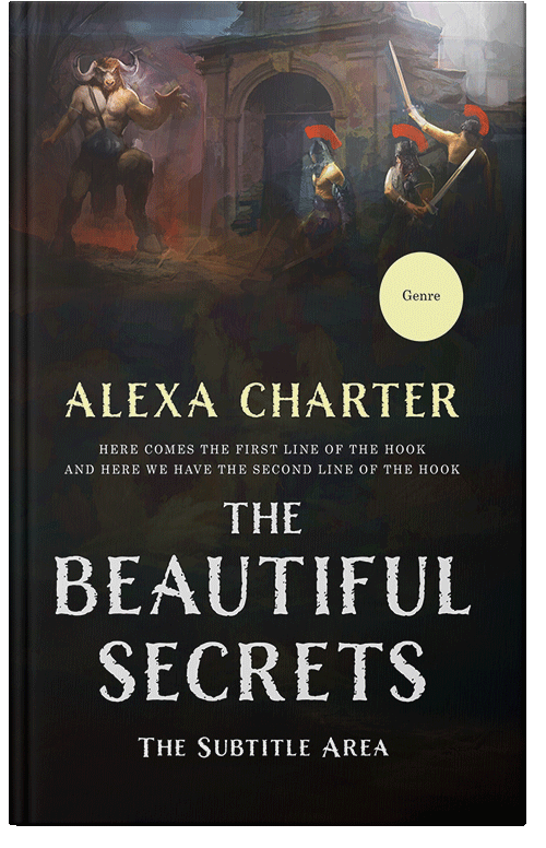 Front view of Premade Fantasy Book Cover - Zeus