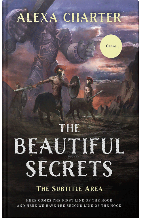 Front view of Premade Fantasy Book Cover - Thunder