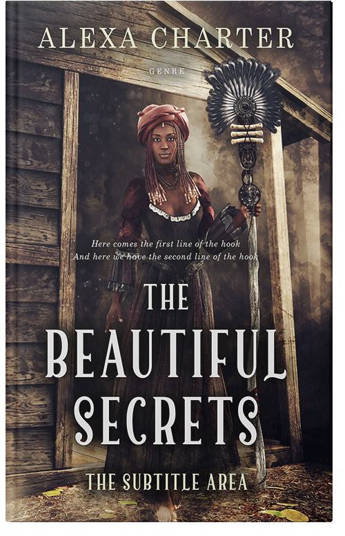 Front view of Premade Fantasy Book Cover - Coral Reef