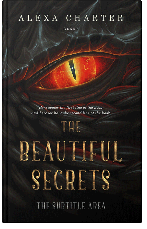 Front view of Premade Fantasy Book Cover - Night Rider