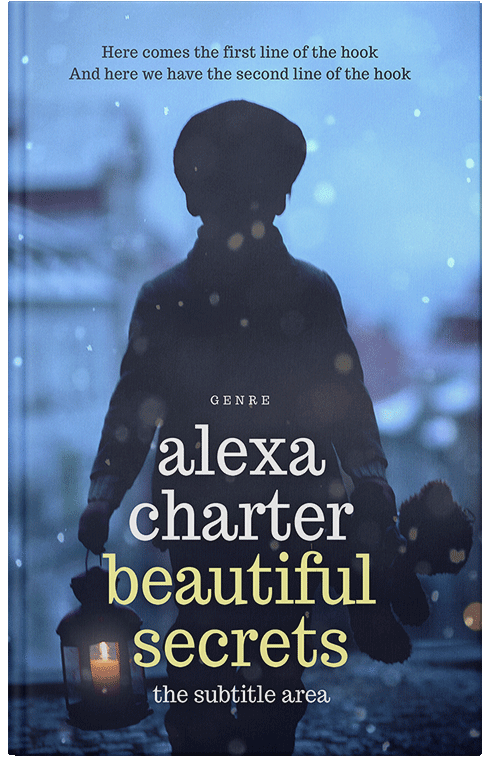 Front view of Premade Action & Adventure Book Cover - Ebony Clay