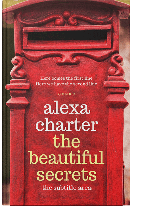 Front view of Persian Red #22192 - Premade Historical Book Cover