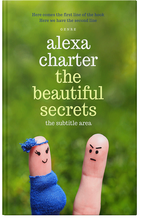 Front view of Premade Literary Fiction Book Cover - Olivetone