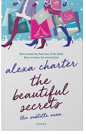 Premade Book Cover Kashmir Blue