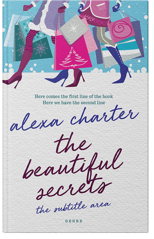 Front view of Premade Teen & Young Adult Book Cover - Kashmir Blue