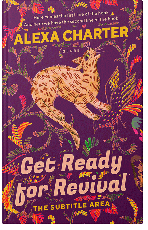 Front view of Premade Nature Book Cover - Loulou