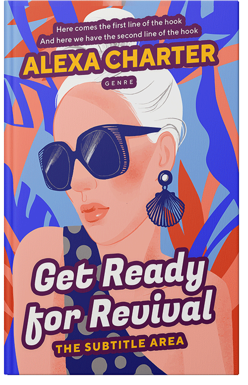 Front view of Premade Chick Lit Book Cover - Cavern Pink