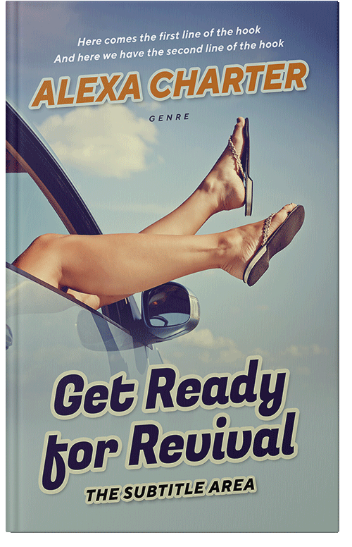 Front view of Premade Chick Lit Book Cover - Green Spring