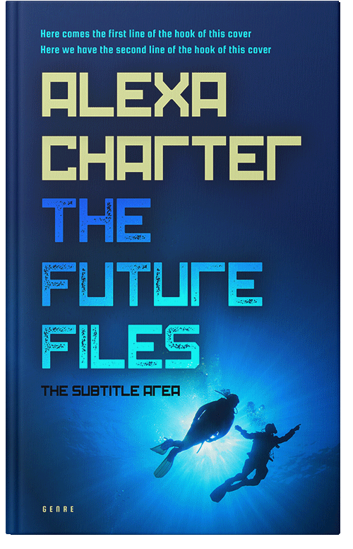 Front view of Premade Mystery & Thriller & Suspense Book Cover - Green Vogue