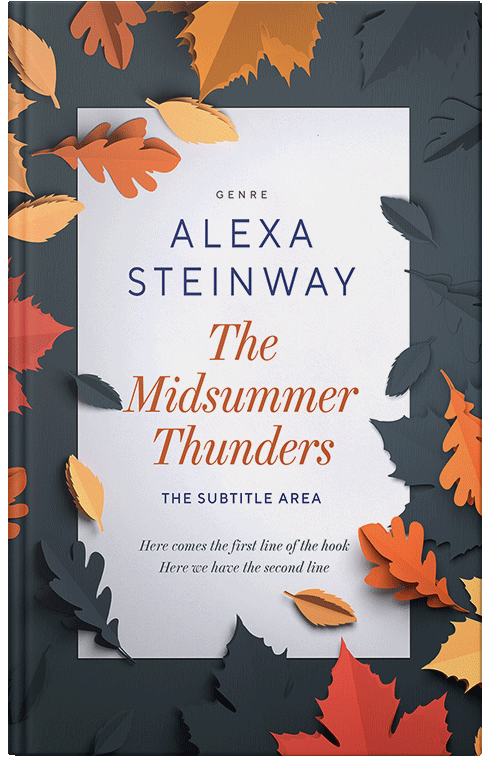 Front view of Premade Nature Book Cover - Athens Gray