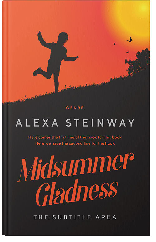 Front view of Premade Teen & Young Adult Book Cover - Flamingo