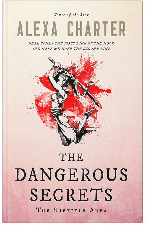 Front view of Premade Fantasy Book Cover - Linen