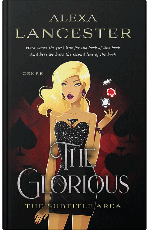 Front view of Premade Chick Lit Book Cover - Whiskey