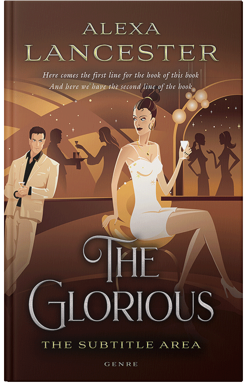 Front view of Premade Chick Lit Book Cover - Sambuca