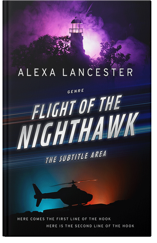 Front view of Premade Fantasy Book Cover - Ebony