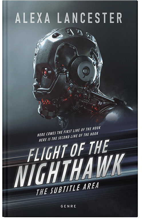 Front view of Premade Science Fiction Book Cover - Shark