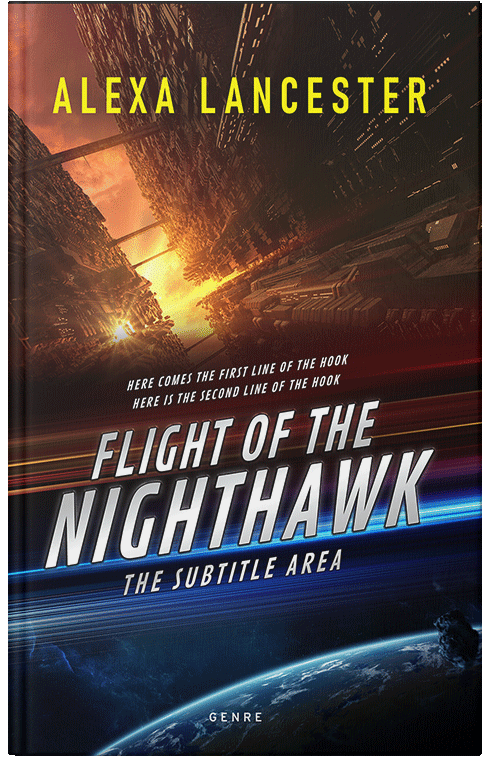 Front view of Premade Science Fiction Book Cover - Cocoa Brown