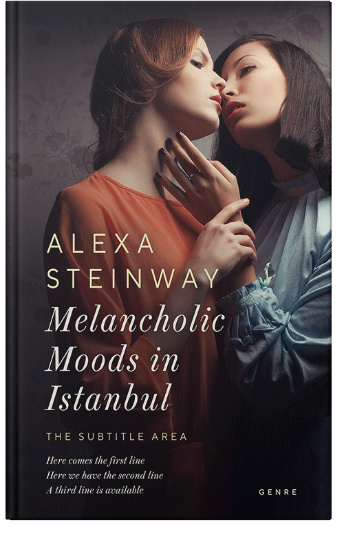 Front view of Premade Romance Book Cover - Cocoa Brown