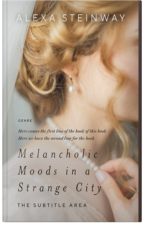 Front view of Premade Romance Book Cover - Soft Amber