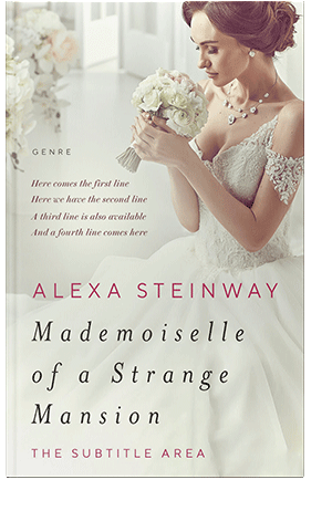 Pre Made Book Cover Green White