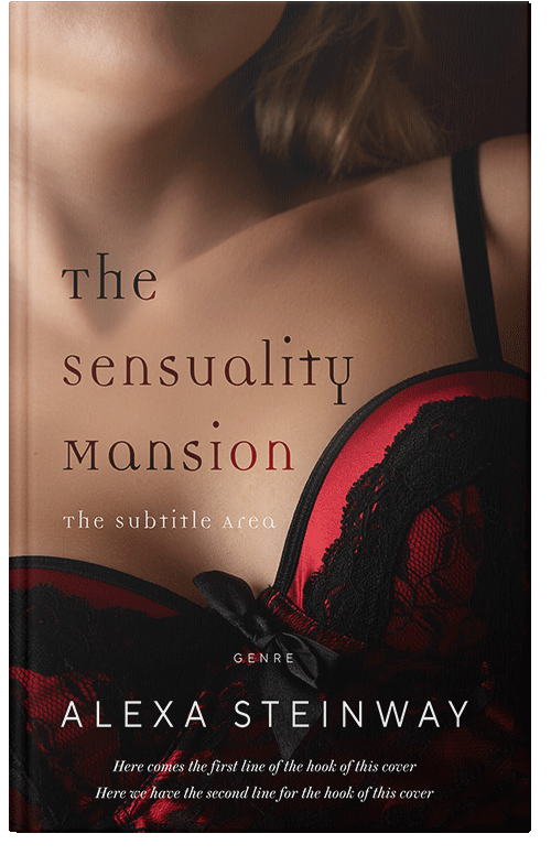 Front view of Premade Erotica Book Cover - Antique Brass