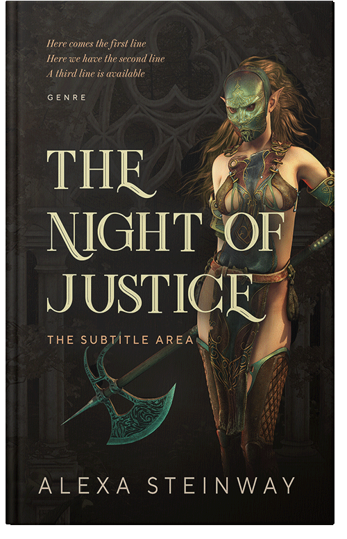 Front view of Premade Fantasy Book Cover - Zeus