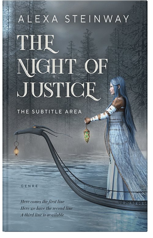 Front view of Premade Fantasy Book Cover - Shuttle Gray