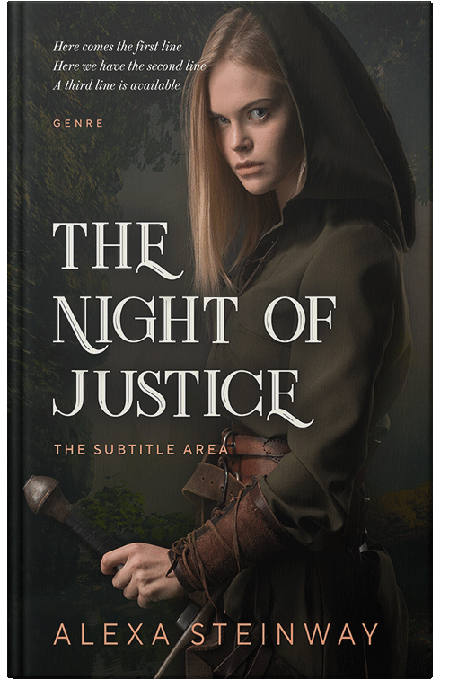 Front view of Premade Fantasy Book Cover - Zeus