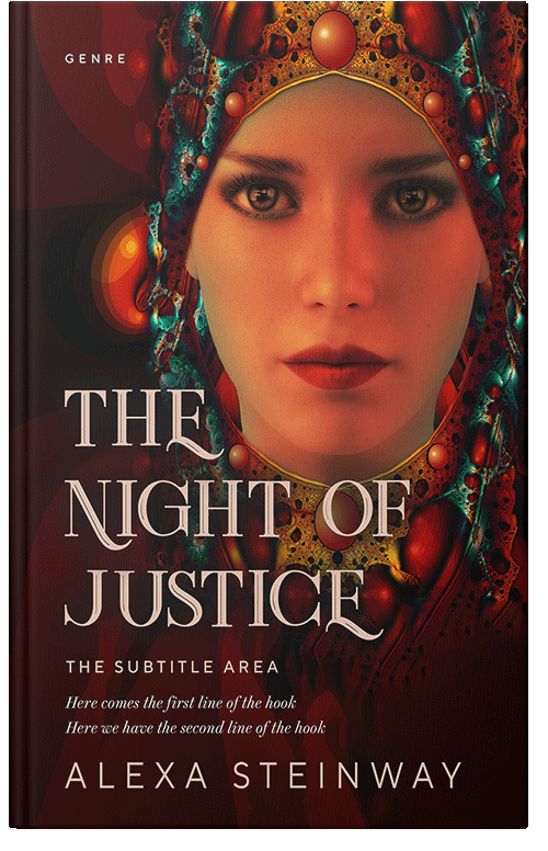 Front view of Premade Fantasy Book Cover - Raw Sienna