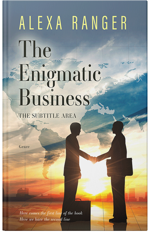 Front view of Premade Business Book Cover - Delta