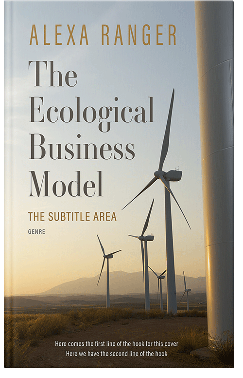 Front view of Premade Science & Nature Book Cover - Timberwolf