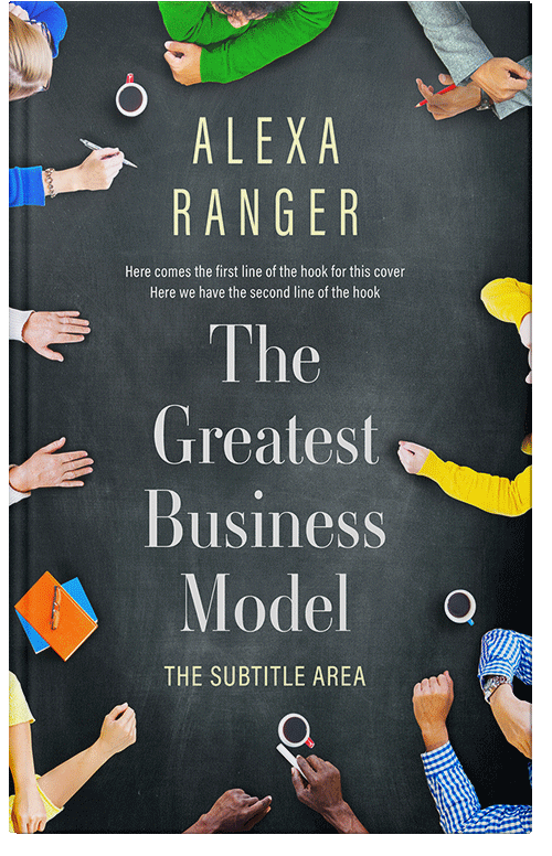 Front view of Premade Business Book Cover - Outer Space