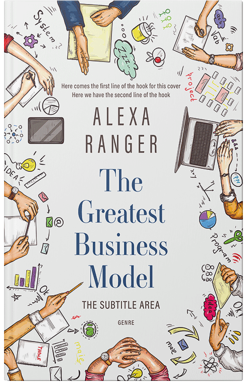 Front view of Premade Business Book Cover - Pampas