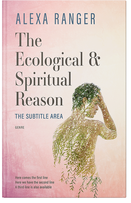 Front view of Premade Environment & Ecology Book Cover - Linen