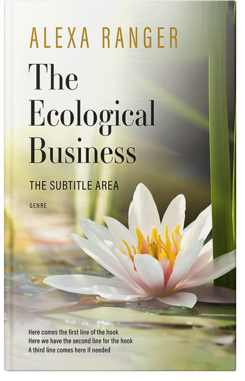 Front view of Premade Nature Book Cover - Satin Linen