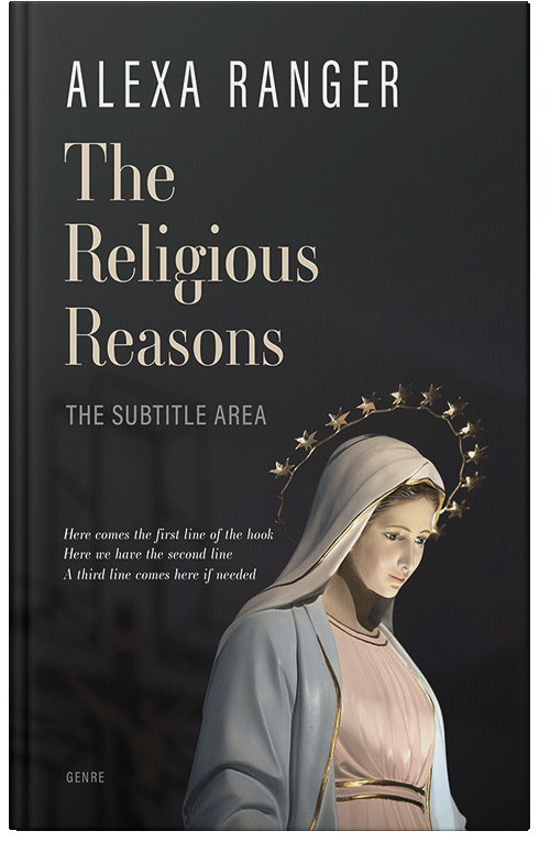 Front view of Premade Religion & Spirituality Book Cover - Shark