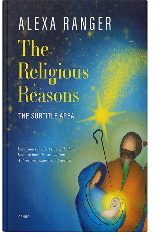 Front view of Premade Religion & Spirituality Book Cover - Jelly Bean