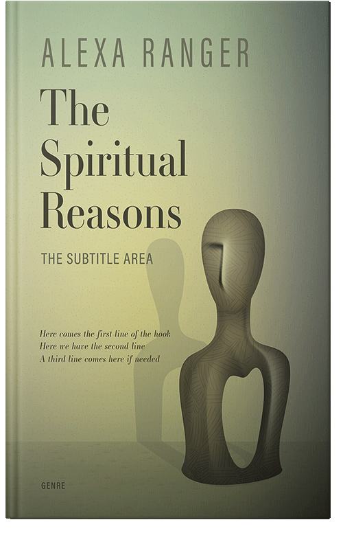 Front view of Premade Self-Improvement & Self-Help Book Cover - Swamp Green