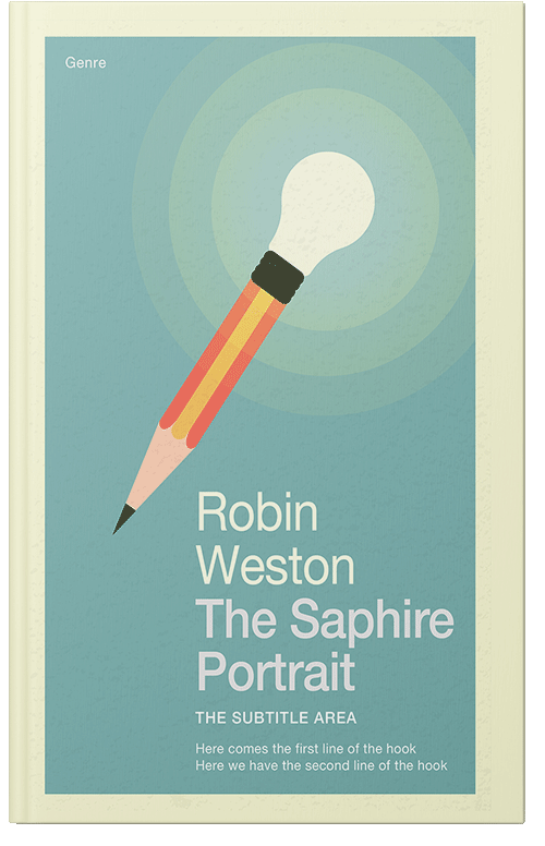 Front view of Premade Business Book Cover - Shadow Green