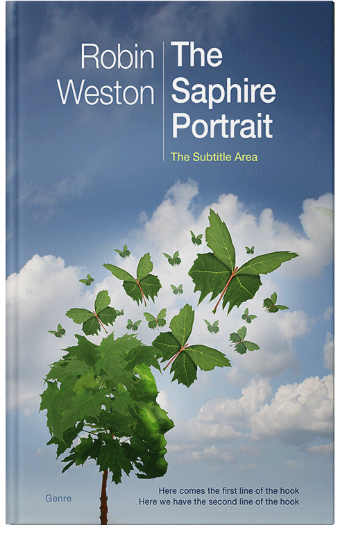 Front view of Premade Self-Improvement & Self-Help Book Cover - Kashmir Blue