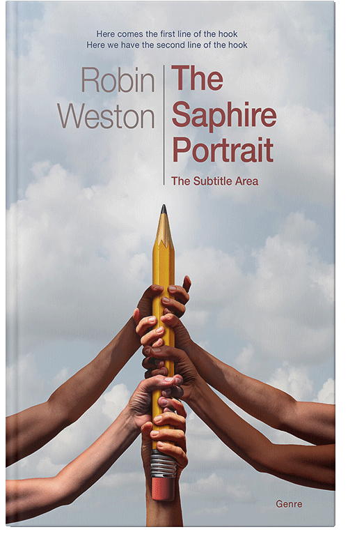 Front view of Premade Business Book Cover - Iron