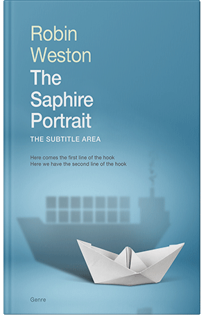 Premade Book Cover Hippie Blue