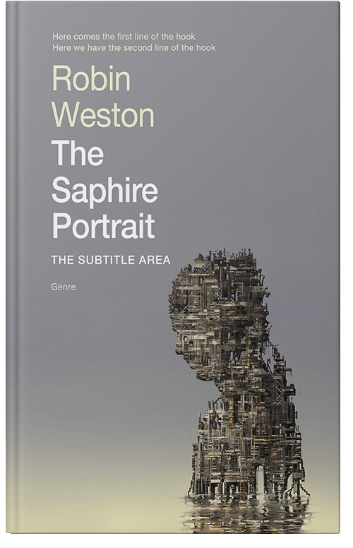 Front view of Premade Surreal Book Cover - Mountain Mist