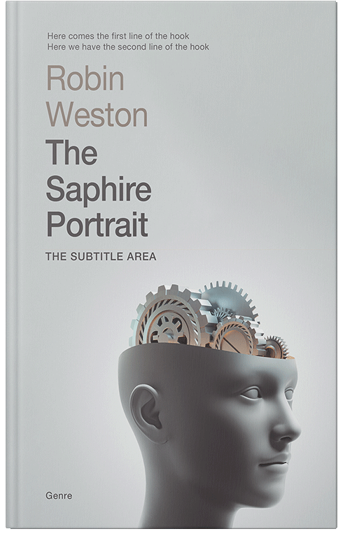 Front view of Premade Self-Improvement & Self-Help Book Cover - Iron