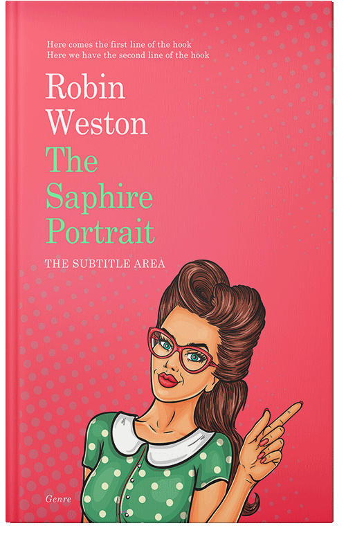 Front view of Premade Chick Lit Book Cover - Brink Pink
