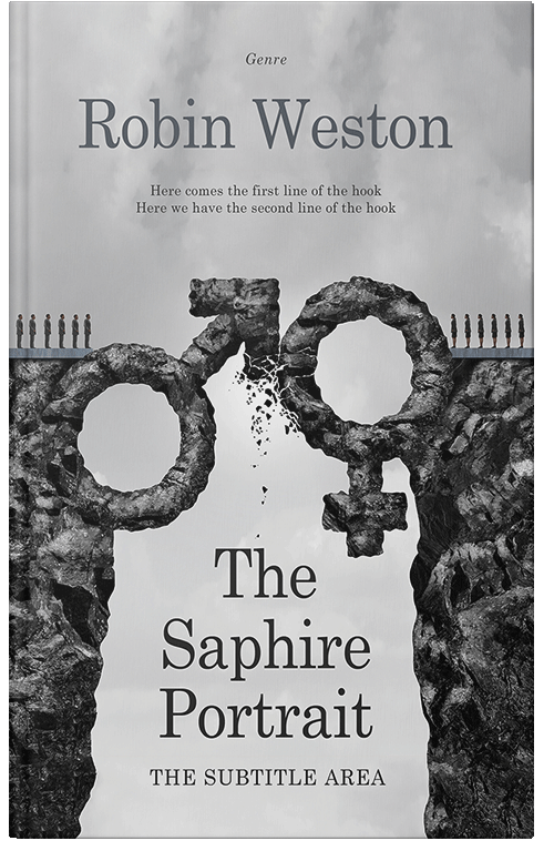 Front view of Premade Self-Improvement & Self-Help Book Cover - French Gray