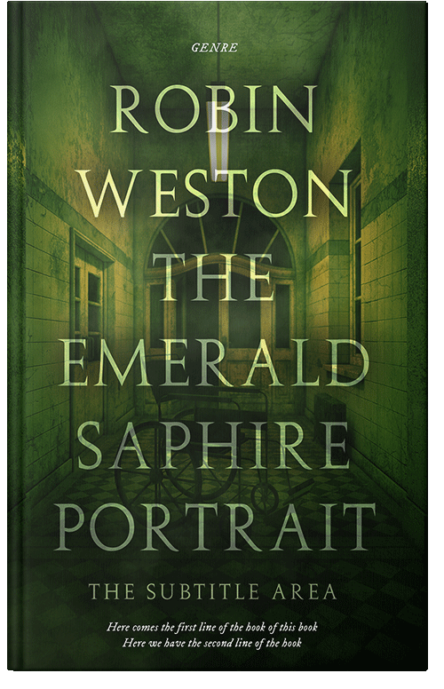 Front view of Premade Horror Book Cover - Palm Leaf