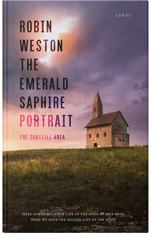 Front view of Premade Religion & Spirituality Book Cover - Taupe